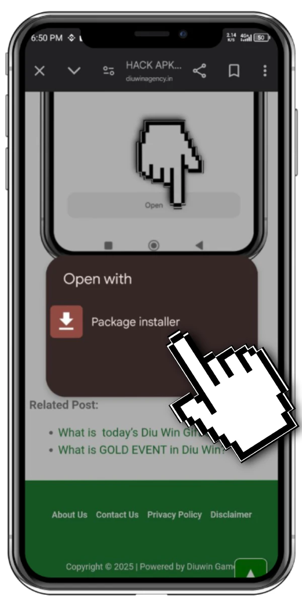 click install hack diu win